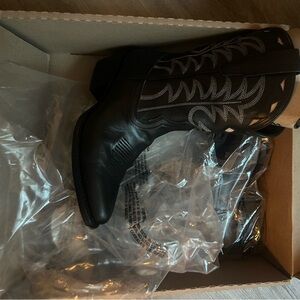 Tecovas Black Leather Boots Jolene